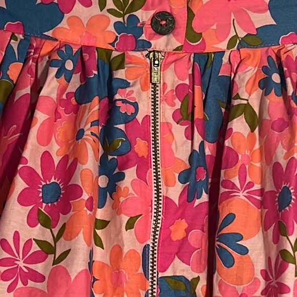 Tracy Feith crazy daisy mini skirt-exposed zipper back-NWT - Picture 5 of 13